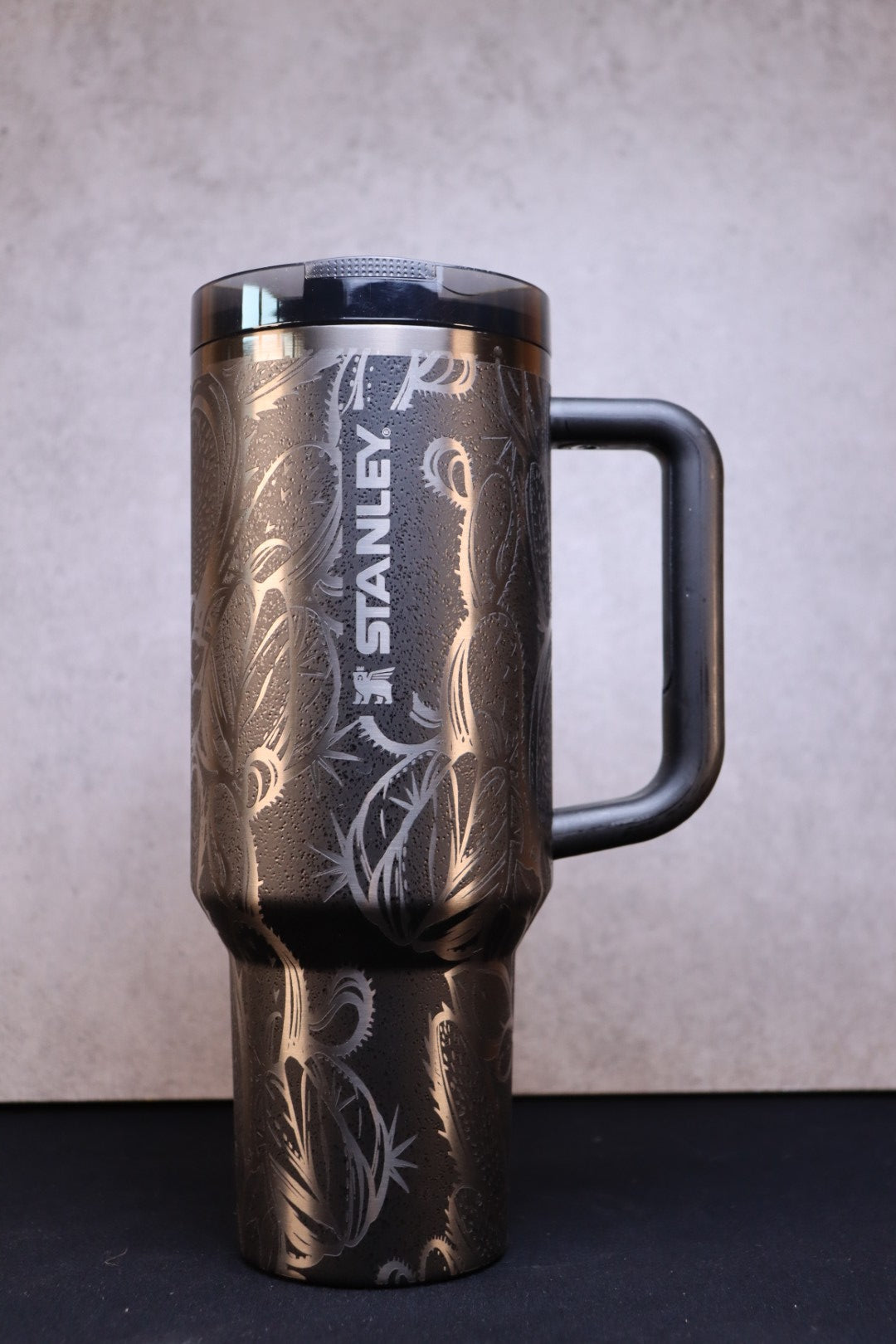 Cactus on Black Moon 40oz Stanley ProTour