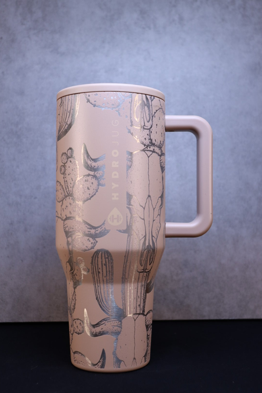 Cactus & Cow Skull on Autum Oak 40oz Hydrojug