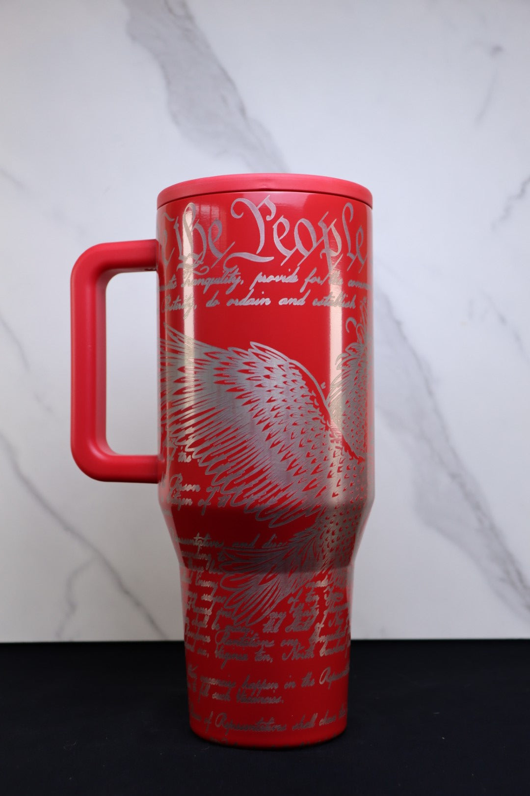 Freedom & Eagle on Red 40oz Hydrojug