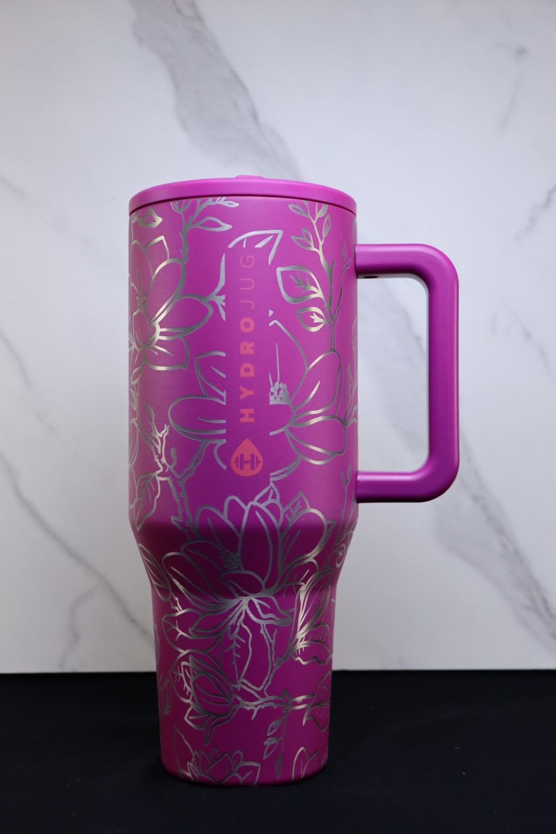 Magnolias on Fuscia 40oz Hydrojug