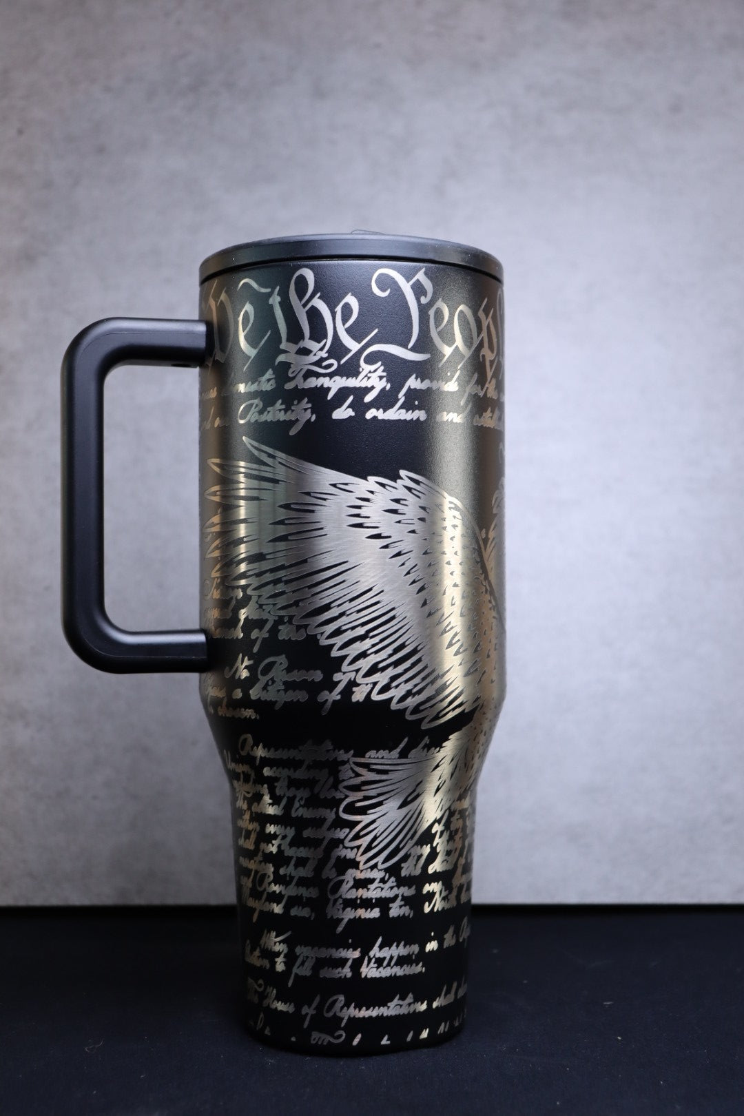 Freedom & Eagle on Black 40oz Hydrojug
