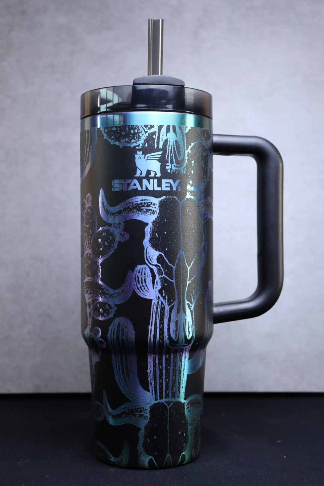 Cactus & Cow Skull on Chroma 30oz Stanley