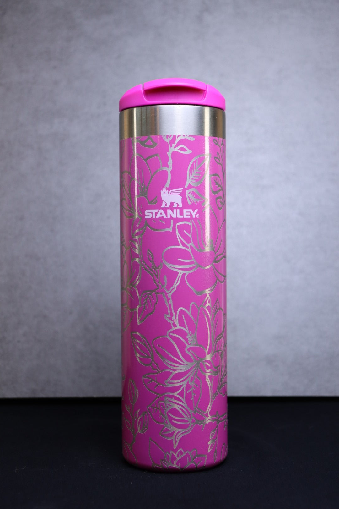 Magnolias on Punch Shimmer 20oz Stanley Aerolight