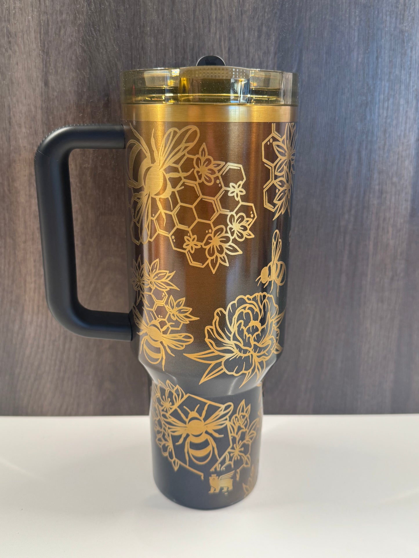 Bees on Honey Gold 40oz Stanley Protour