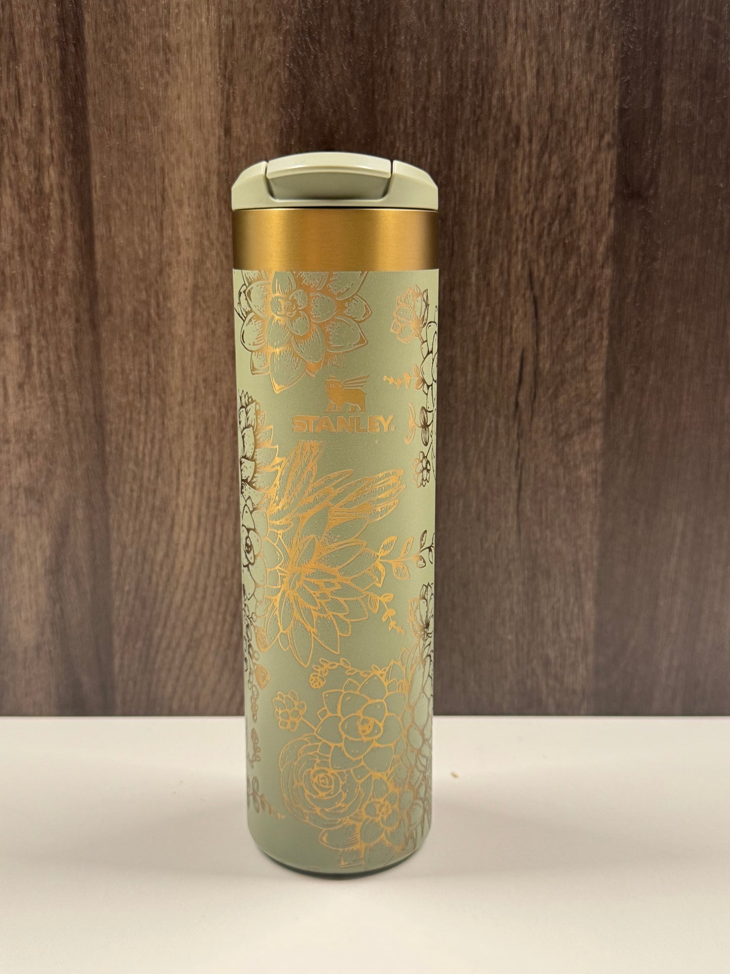 Succulents on Sage 20oz Stanley Transit Bottle
