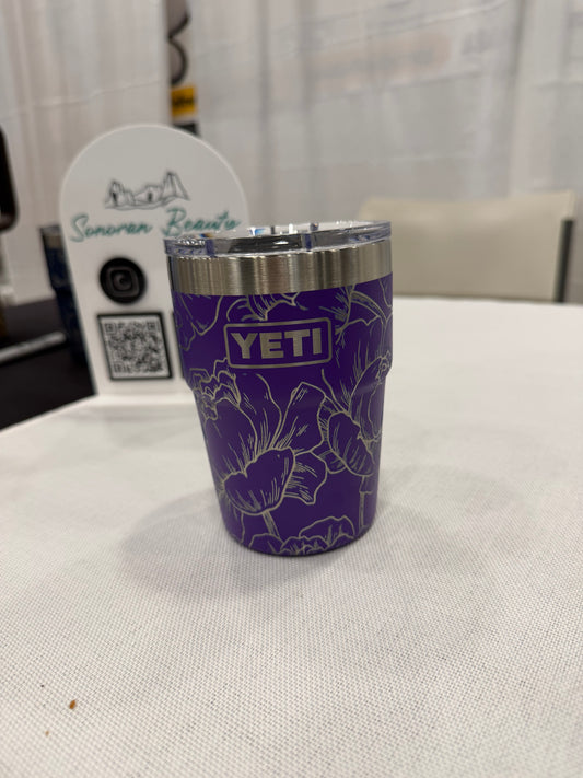 Yeti 16oz Stackable Pace Purple Peonies