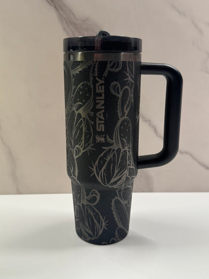 Cactus on Black Moon 30oz Stanley Protour