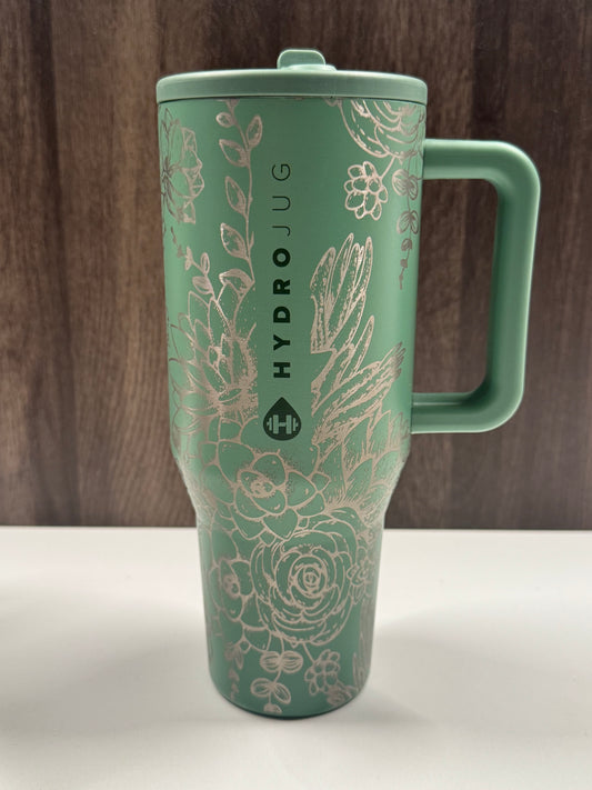 Succulents on Sage 32oz Hydrojug