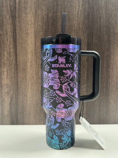 Fishes and Flowers on Chroma 40oz Stanley