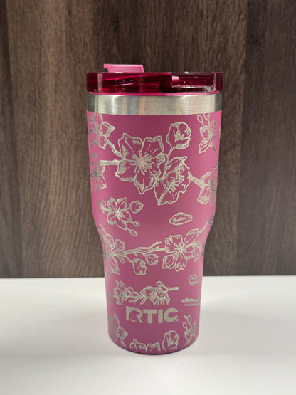 Cherry Blossoms on Orchid 30oz RTIC Ceramic