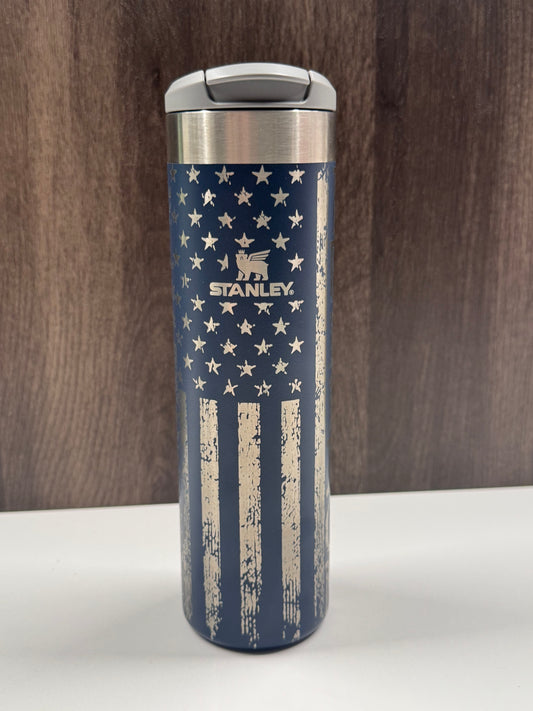 Flag & Eagle on Navy 20oz Transit Bottle