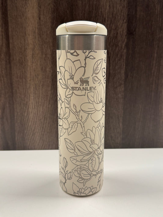 Magnolias on Cream 20oz Stanley Transit Bottle