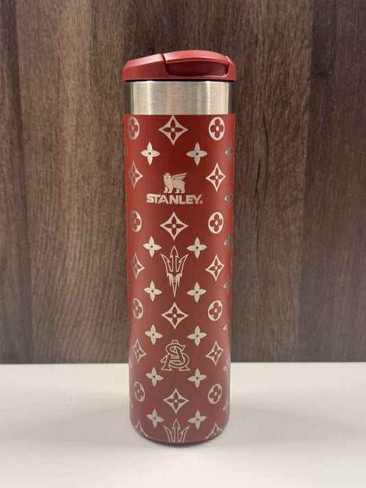 ASU Logos on Cranberry 20oz Transit Bottle