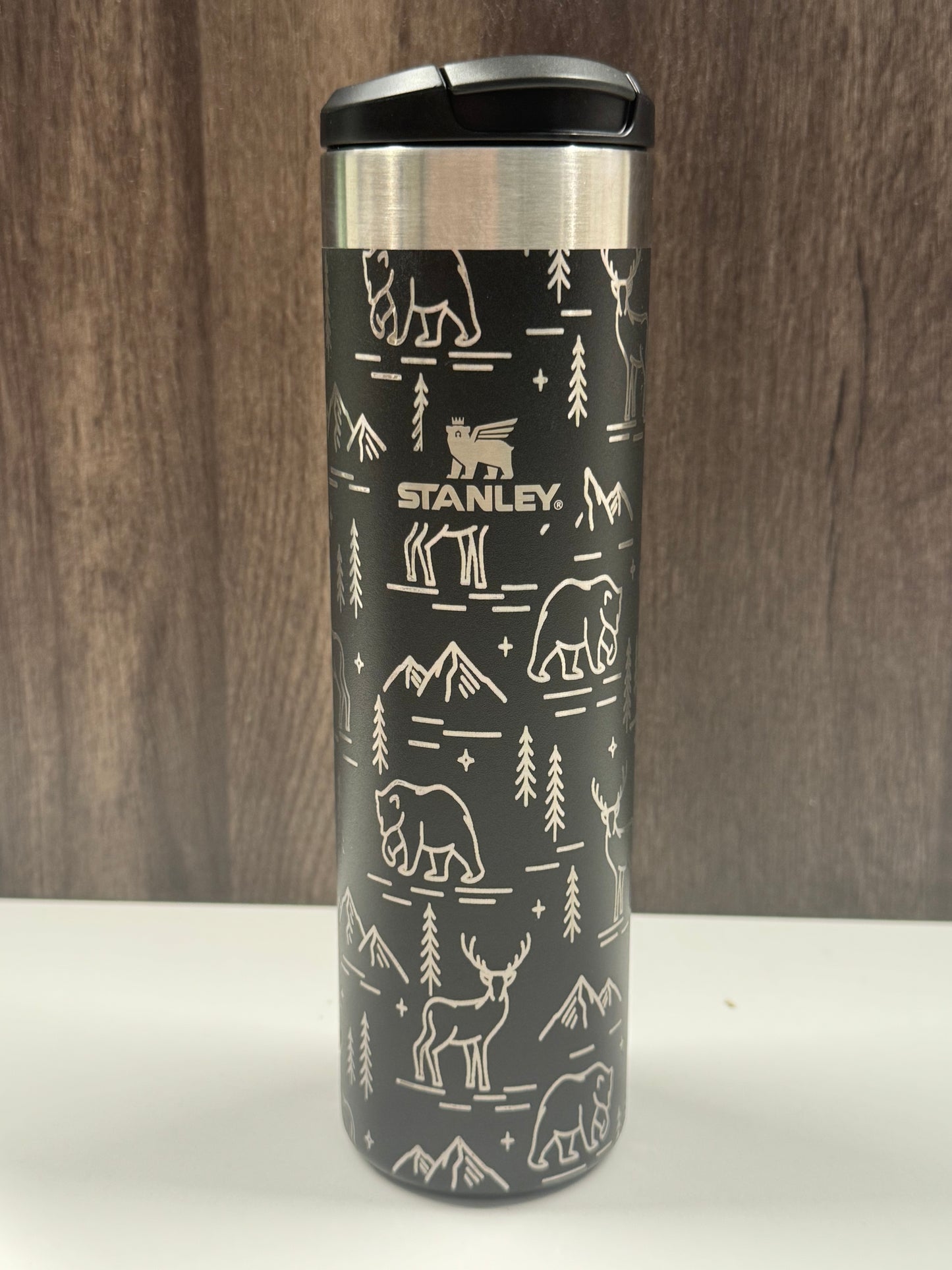 Bears & Stags on Black 20oz Stanley Transit Bottle