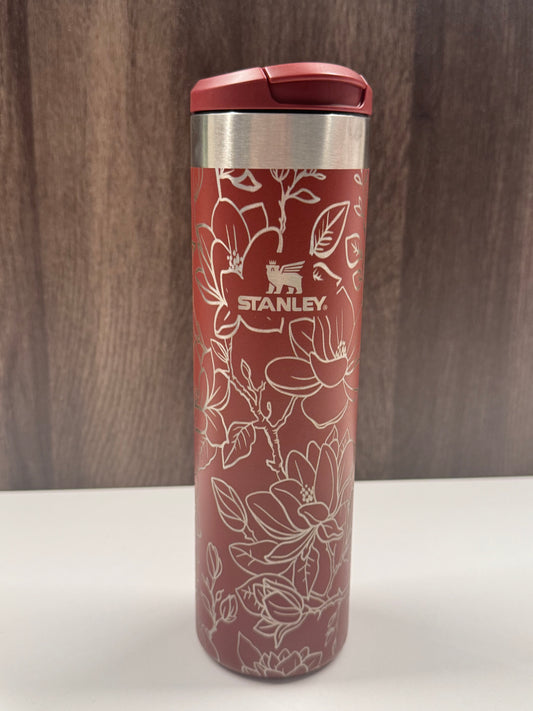 Magnolias on Cranberry 20oz Stanley Transit Bottle