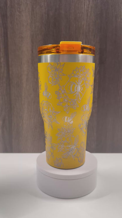 Floral Bees on Harvest 30oz RTIC Ceramic