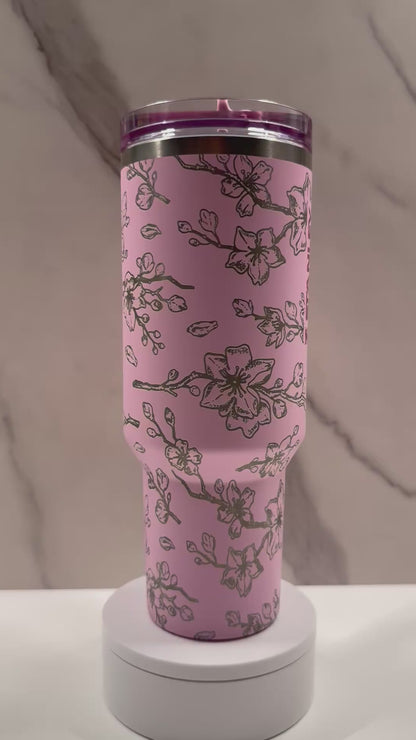 Cherry Blossoms on Cherry Blossom 40oz Stanley Protour