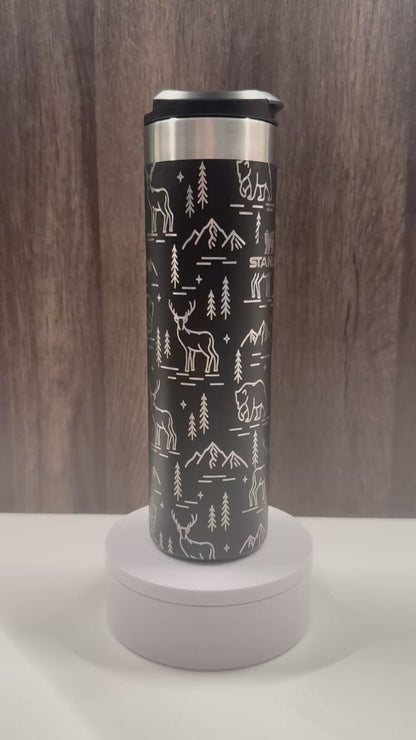 Bears & Stags on Black 20oz Stanley Transit Bottle