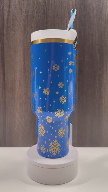 Snowflakes on Artic Twist 40oz Stanley
