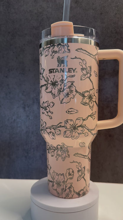 Cherry Blossoms on Glazed Donut 40oz Stanley