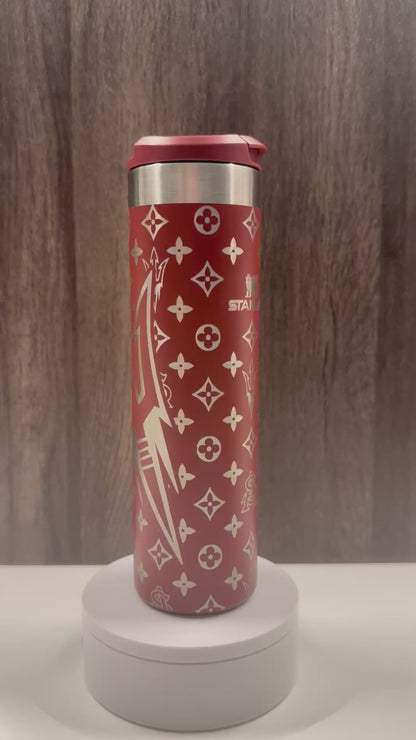 ASU Logos on Cranberry 20oz Transit Bottle