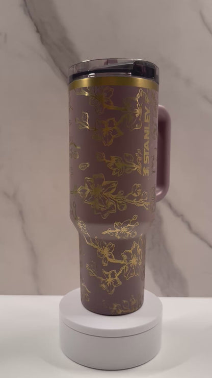 Cherry Blossoms on Cashmere 40oz Stanley Protour