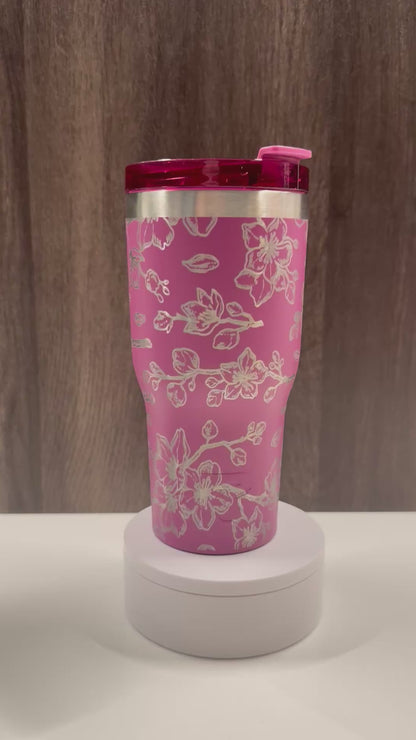 Cherry Blossoms on Orchid 30oz RTIC Ceramic