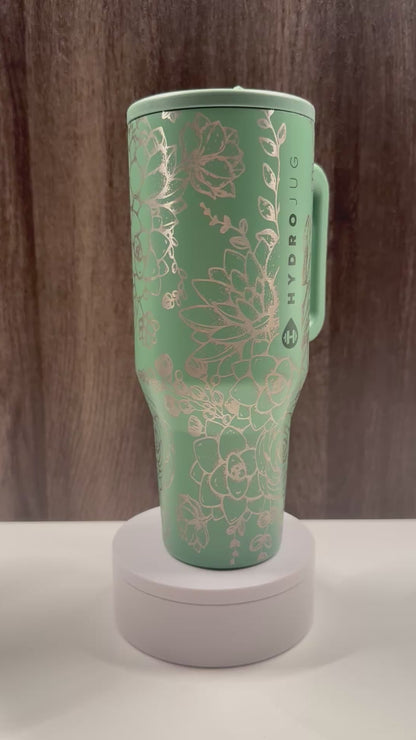 Succulents on Sage 32oz Hydrojug